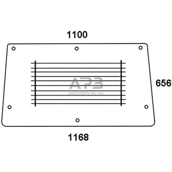 Galinis kabinos stiklas 84368071N Galinis kabinos stiklas 84368071N