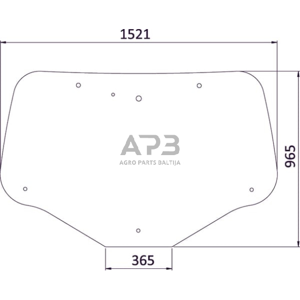 Galinis kabinos stiklas 84600181N Galinis kabinos stiklas 84600181N