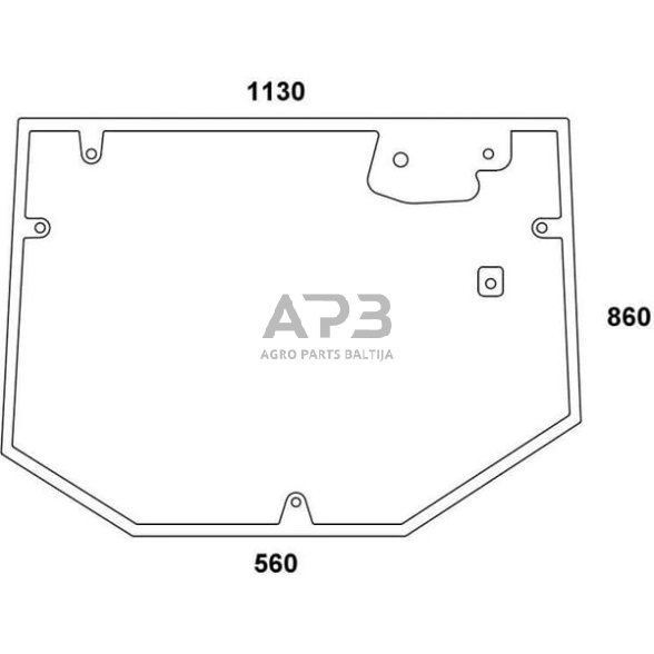 Galinis kabinos stiklas 931812051010N Galinis kabinos stiklas 931812051010N