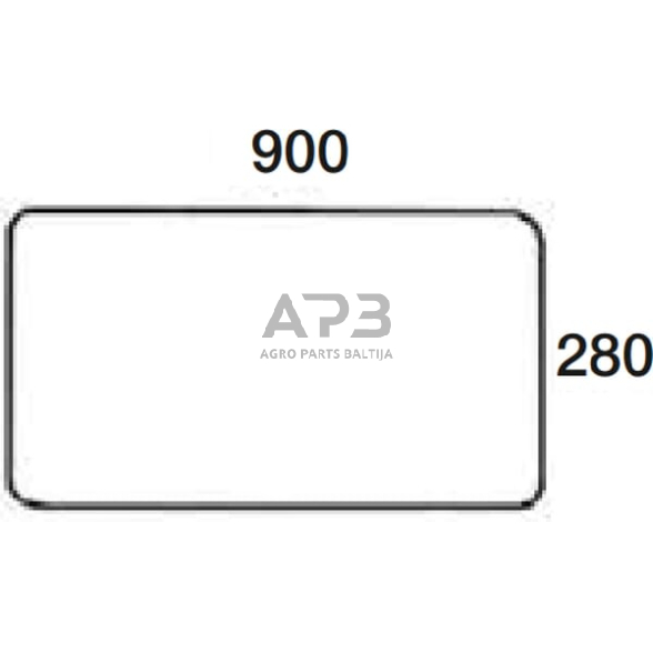 Galinis kabinos stiklas apatinis 04358915N Galinis kabinos stiklas apatinis 04358915N