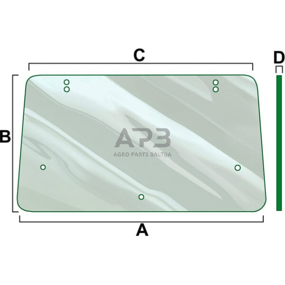 Galinis kabinos stiklas Vapormatic VPM7080 Galinis kabinos stiklas Vapormatic VPM7080