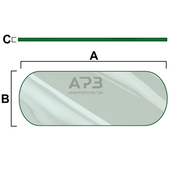 Galinis kabinos stiklas Vapormatic VPM7108 Galinis kabinos stiklas Vapormatic VPM7108
