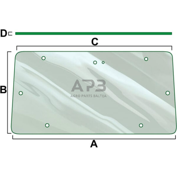 Galinis kabinos stiklas Vapormatic VPM7159 Galinis kabinos stiklas Vapormatic VPM7159