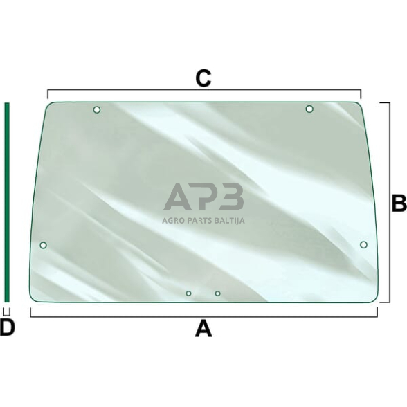 Galinis kabinos stiklas Vapormatic VPM7178 Galinis kabinos stiklas Vapormatic VPM7178