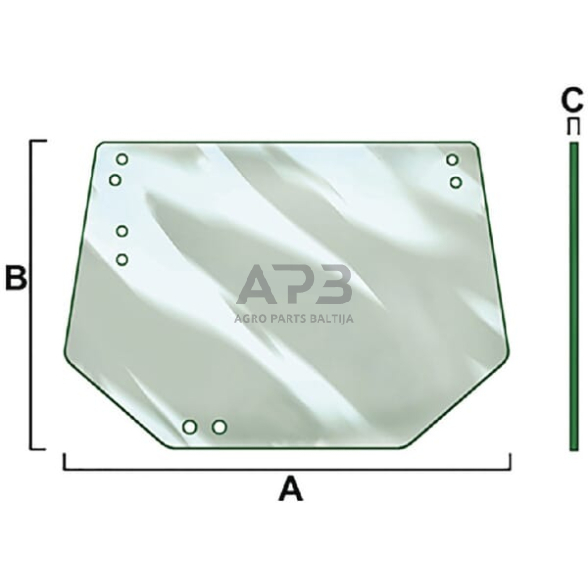 Galinis kabinos stiklas Vapormatic VPM7193 Galinis kabinos stiklas Vapormatic VPM7193