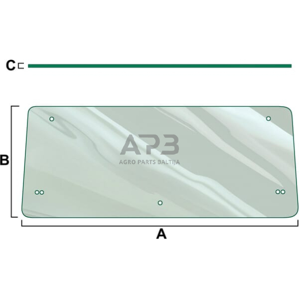 Galinis kabinos stiklas Vapormatic VPM7233 Galinis kabinos stiklas Vapormatic VPM7233
