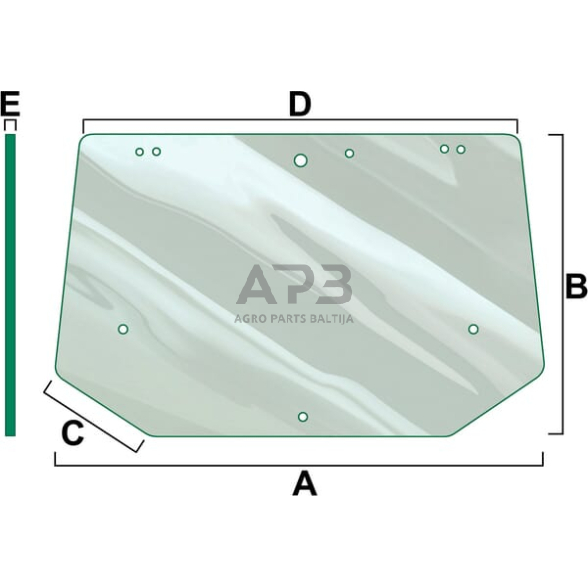 Galinis kabinos stiklas Vapormatic VPM7343 Galinis kabinos stiklas Vapormatic VPM7343