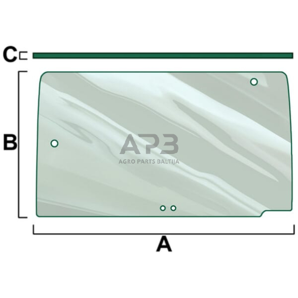Galinis kabinos stiklas Vapormatic VPM7354 Galinis kabinos stiklas Vapormatic VPM7354