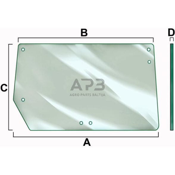 Galinis kabinos stiklas Vapormatic VPM7404 Galinis kabinos stiklas Vapormatic VPM7404