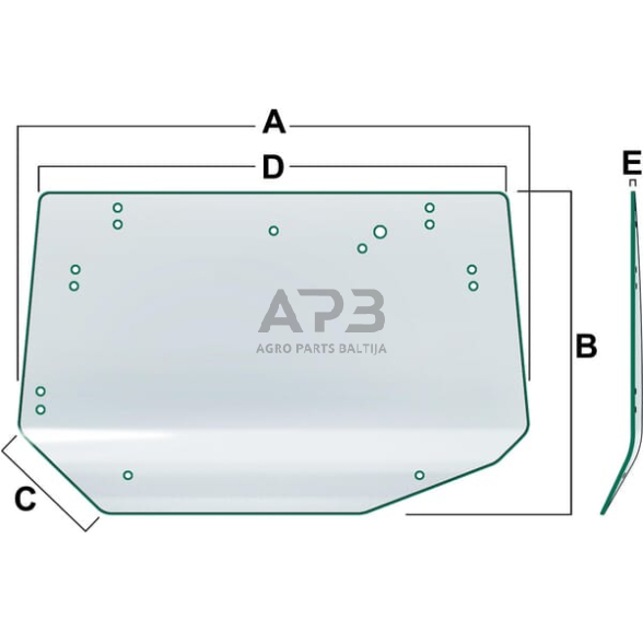 Galinis kabinos stiklas Vapormatic VPM7453 Galinis kabinos stiklas Vapormatic VPM7453