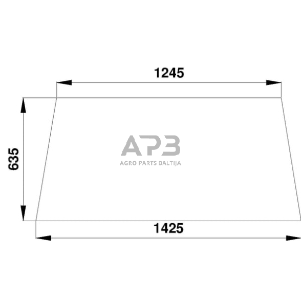 Galinis kabinos stiklas viršutinis 258514220100N Galinis kabinos stiklas viršutinis 258514220100N