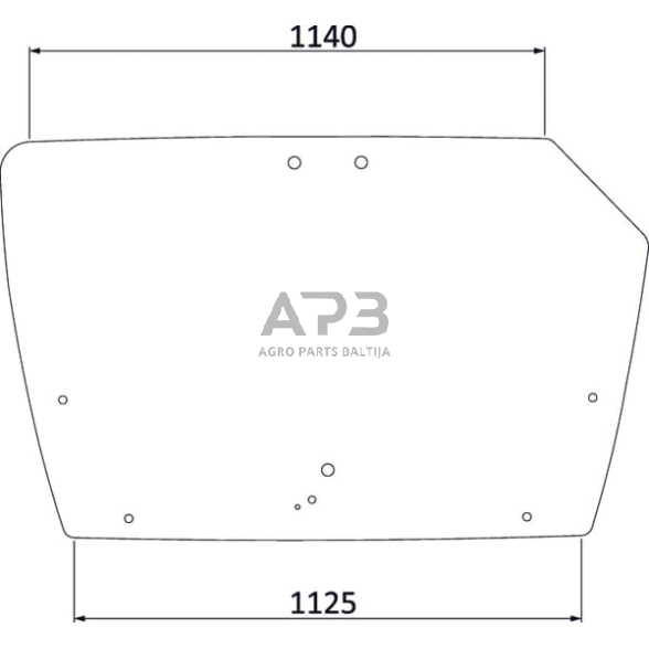 Galinis kabinos stiklas viršutinis 4429137N Galinis kabinos stiklas viršutinis 4429137N