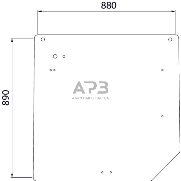 Galinis kabinos stiklas viršutinis 7700048325N Galinis kabinos stiklas viršutinis 7700048325N