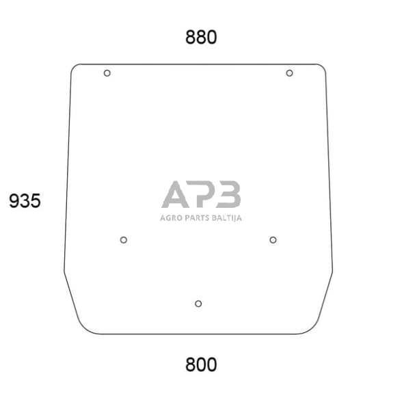 Galinis kabinos stiklas viršutinis 84600198N Galinis kabinos stiklas viršutinis 84600198N