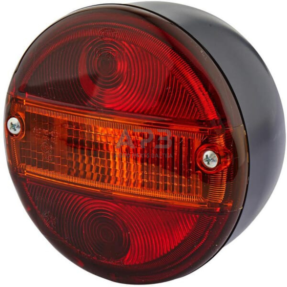 Galinis žibintas apvalus, 12/24V, gintarinė/raudona, Ø 140mm, Hella 2SD001685211 Galinis žibintas apvalus, 12/24V, gintarinė/raudona, Ø 140mm, Hella 2SD001685211