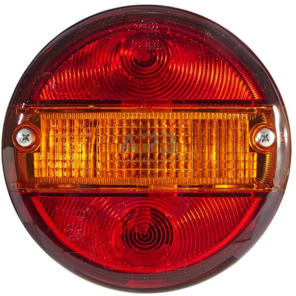 Galinis žibintas apvalus, 12/24V, gintarinė/raudona, Ø 140mm, Hella 2SE001685201 1 Galinis žibintas apvalus, 12/24V, gintarinė/raudona, Ø 140mm, Hella 2SE001685201 1