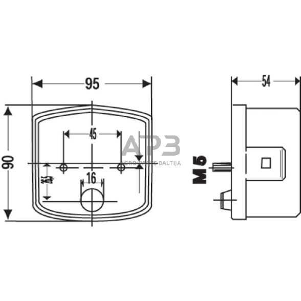 Galinis žibintas dešininis kvadratas, 12V, gintarinė/raudona, 95x54.5x90mm, Hella 2SE002776221 5 Galinis žibintas dešininis kvadratas, 12V, gintarinė/raudona, 95x54.5x90mm, Hella 2SE002776221 5