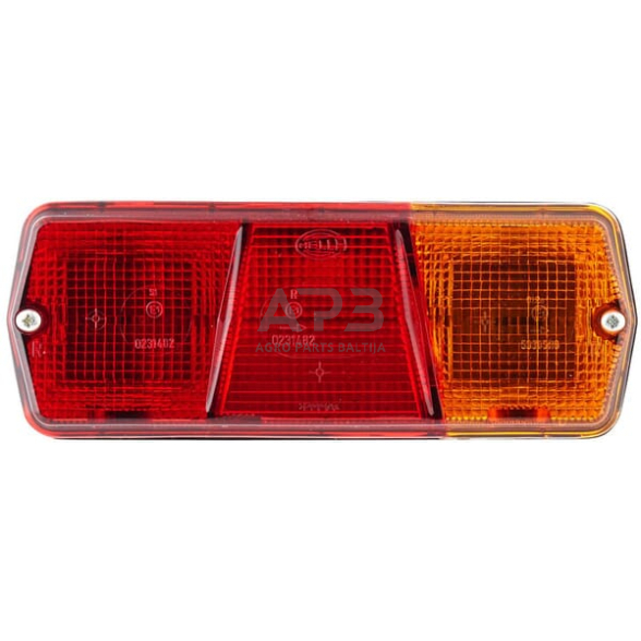 Galinis žibintas dešininis stačiakampis, 12/24V, gintarinė/raudona, 201x71x76mm, Hella 2SD001680281 1 Galinis žibintas dešininis stačiakampis, 12/24V, gintarinė/raudona, 201x71x76mm, Hella 2SD001680281 1