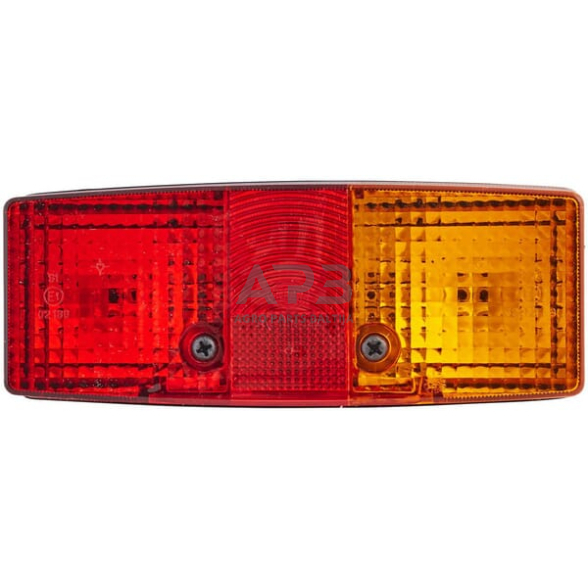 Galinis žibintas dešininis stačiakampis, 12/24V, raudona/oranžinė, 158x51x64mm, Hella 2SD003184041 1 Galinis žibintas dešininis stačiakampis, 12/24V, raudona/oranžinė, 158x51x64mm, Hella 2SD003184041 1
