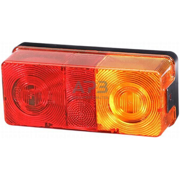 Galinis žibintas dešininis stačiakampis, 12/24V, raudona/oranžinė, 170x62x75mm, Hella 2SD002582021 5 Galinis žibintas dešininis stačiakampis, 12/24V, raudona/oranžinė, 170x62x75mm, Hella 2SD002582021 5