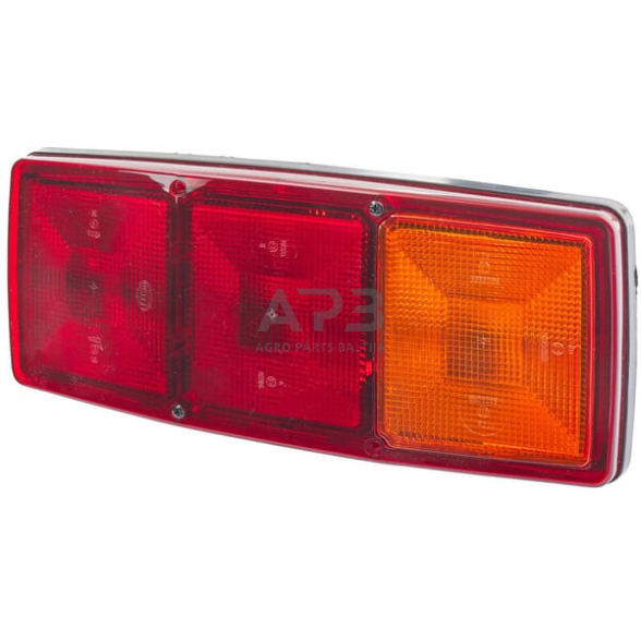 Galinis žibintas dešininis stačiakampis, 12V, raudona/oranžinė, 344x72x147mm, Hella 2SD003167021 Galinis žibintas dešininis stačiakampis, 12V, raudona/oranžinė, 344x72x147mm, Hella 2SD003167021