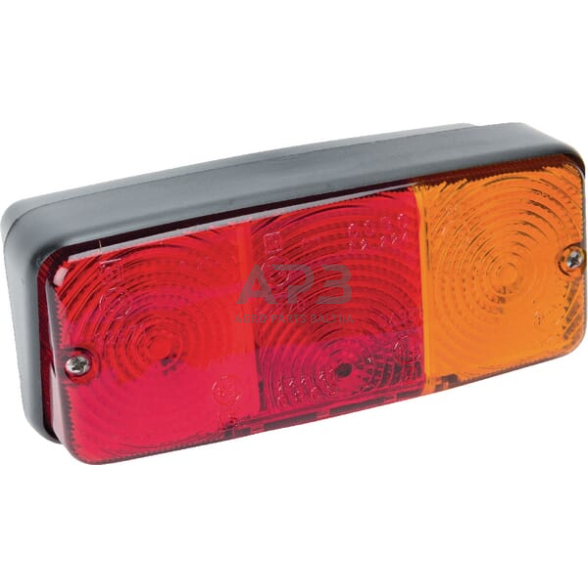 Galinis žibintas dešininis stačiakampis, raudona/gintarinė, 160x AMP kištukas, Cobo 02225000 Galinis žibintas dešininis stačiakampis, raudona/gintarinė, 160x AMP kištukas, Cobo 02225000
