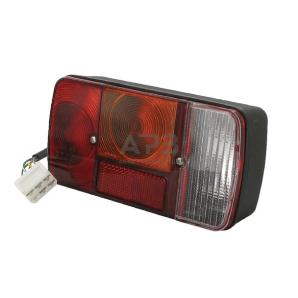 Galinis žibintas dešininis stačiakampis, skaidrus/gintarinė/raudona, 189.5x97mm AMP kištukas, Cobo 02106400 Galinis žibintas dešininis stačiakampis, skaidrus/gintarinė/raudona, 189.5x97mm AMP kištukas, Cobo 02106400