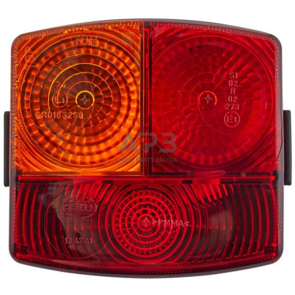 Galinis žibintas kairinis kvadratas, 12V, gintarinė/raudona, 95x54.5x90mm, Hella 2SD002776231 1 Galinis žibintas kairinis kvadratas, 12V, gintarinė/raudona, 95x54.5x90mm, Hella 2SD002776231 1