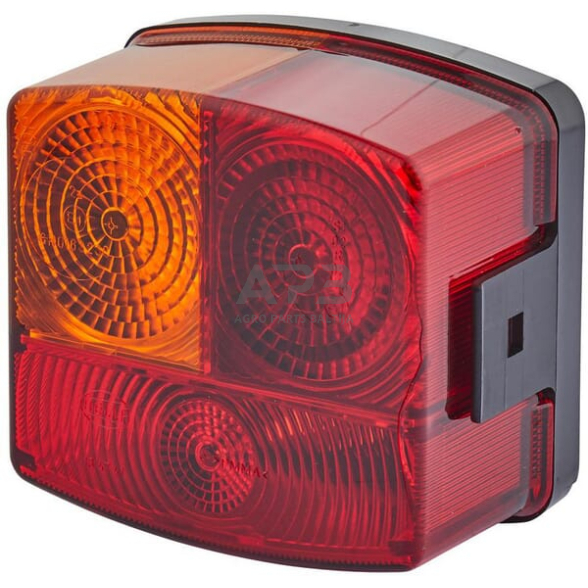 Galinis žibintas kairinis kvadratas, 12V, gintarinė/raudona, 95x54.5x90mm, Hella 2SD002776231 Galinis žibintas kairinis kvadratas, 12V, gintarinė/raudona, 95x54.5x90mm, Hella 2SD002776231