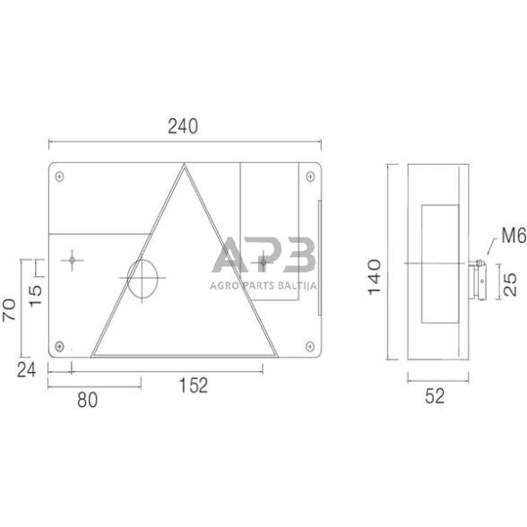 Galinis žibintas kairinis stačiakampis, 12V, raudona/gintarinė, Aspöck 245000157 2 Galinis žibintas kairinis stačiakampis, 12V, raudona/gintarinė, Aspöck 245000157 2