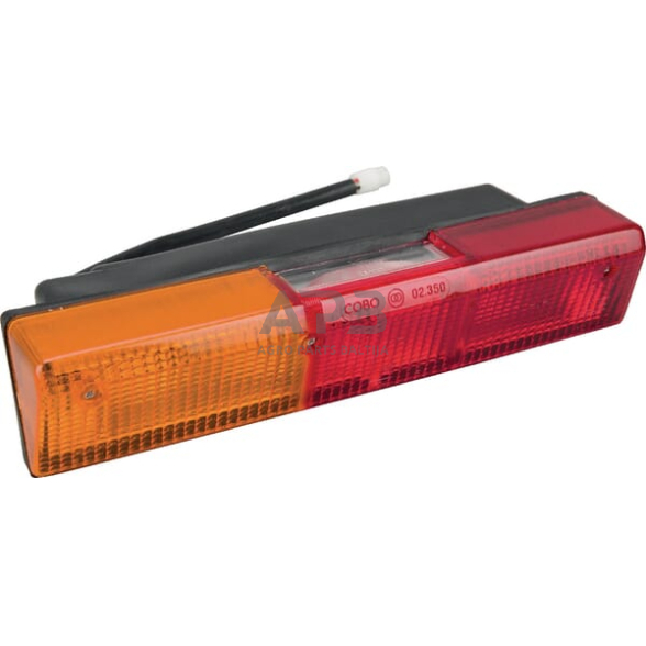 Galinis žibintas kairinis stačiakampis, raudona/gintarinė, 305x62mm AMP kištukas, Cobo 02746000 Galinis žibintas kairinis stačiakampis, raudona/gintarinė, 305x62mm AMP kištukas, Cobo 02746000