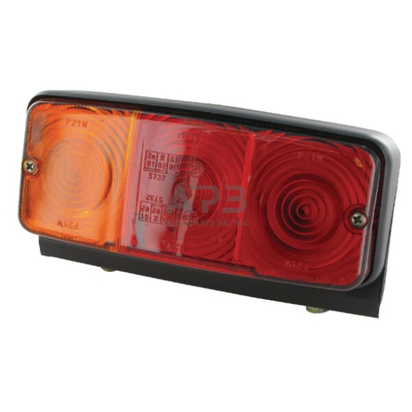 Galinis žibintas kairinis stačiakampis, raudona/gintarinė, 4 kontaktų, Cobo 02208000 Galinis žibintas kairinis stačiakampis, raudona/gintarinė, 4 kontaktų, Cobo 02208000