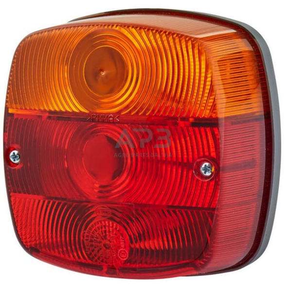 Galinis žibintas kvadratas, 12/24V, raudona/oranžinė, 121x56x121mm, Hella 2SE002578701 Galinis žibintas kvadratas, 12/24V, raudona/oranžinė, 121x56x121mm, Hella 2SE002578701