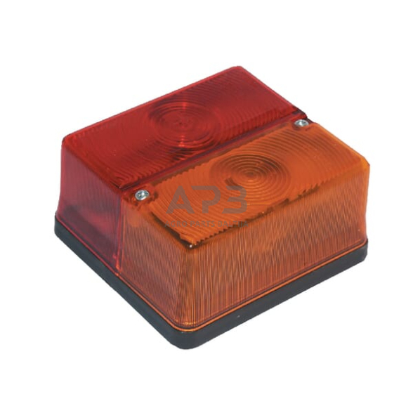 Galinis žibintas kvadratas, 12V, gintarinė/raudona, 105x97x52mm, Britax TOR2474 Galinis žibintas kvadratas, 12V, gintarinė/raudona, 105x97x52mm, Britax TOR2474