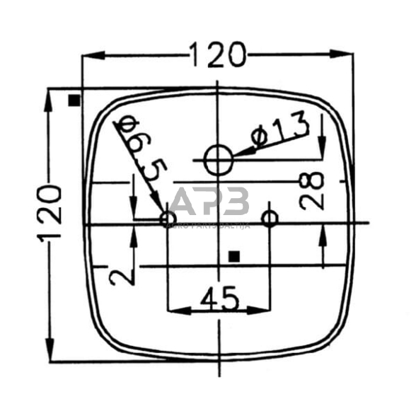 Galinis žibintas kvadratas, 12V, raudona/gintarinė, Geka BBS1235 1 Galinis žibintas kvadratas, 12V, raudona/gintarinė, Geka BBS1235 1