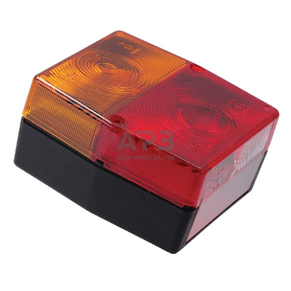 Galinis žibintas kvadratas, 12V, raudona/oranžinė, 98x51x103mm, 5 kontaktų, Hella 2SE998530077 Galinis žibintas kvadratas, 12V, raudona/oranžinė, 98x51x103mm, 5 kontaktų, Hella 2SE998530077