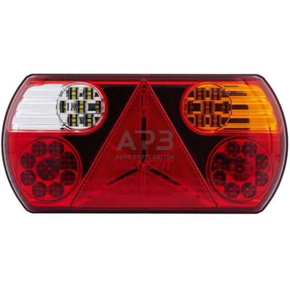 Galinis žibintas LED dešininis, stačiakampis, 12V, 296x45x142mm, Hella ValueFit 2VP357016021 1