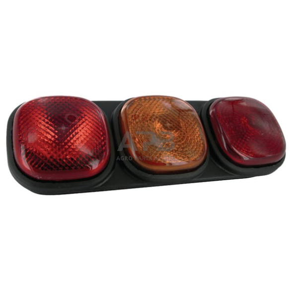 Galinis žibintas stačiakampis, 12/24V, raudona/oranžinė, 334x112x57mm, Britax L1301LB Galinis žibintas stačiakampis, 12/24V, raudona/oranžinė, 334x112x57mm, Britax L1301LB