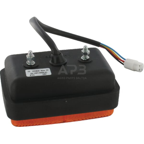 Galinis žibintas stačiakampis, gintarinė/raudona, Cobo 0213010000 1 Galinis žibintas stačiakampis, gintarinė/raudona, Cobo 0213010000 1