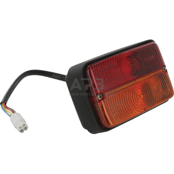 Galinis žibintas stačiakampis, gintarinė/raudona, Cobo 0213010000 Galinis žibintas stačiakampis, gintarinė/raudona, Cobo 0213010000