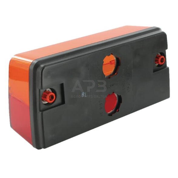 Galinis žibintas stačiakampis, raudona/gintarinė, 220x104mm, Cobo 0213990000 1 Galinis žibintas stačiakampis, raudona/gintarinė, 220x104mm, Cobo 0213990000 1