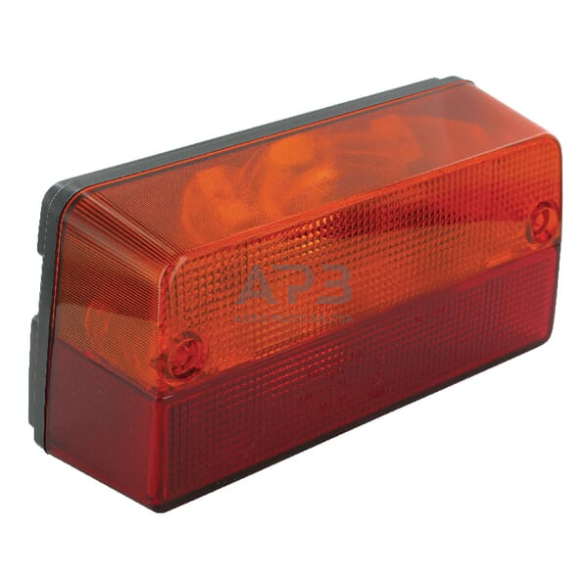 Galinis žibintas stačiakampis, raudona/gintarinė, 220x104mm, Cobo 0213990000 Galinis žibintas stačiakampis, raudona/gintarinė, 220x104mm, Cobo 0213990000