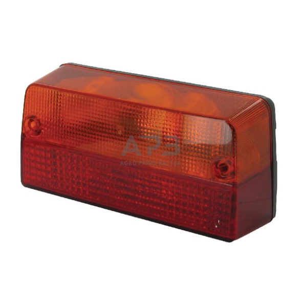 Galinis žibintas stačiakampis, raudona/gintarinė, 220x104mm, Cobo 02780000 Galinis žibintas stačiakampis, raudona/gintarinė, 220x104mm, Cobo 02780000