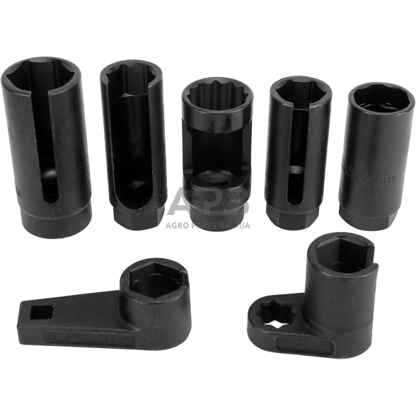 Galvučių lambda zondui rinkinys 1/2'' 7vnt. 1 Galvučių lambda zondui rinkinys 1/2'' 7vnt. 1