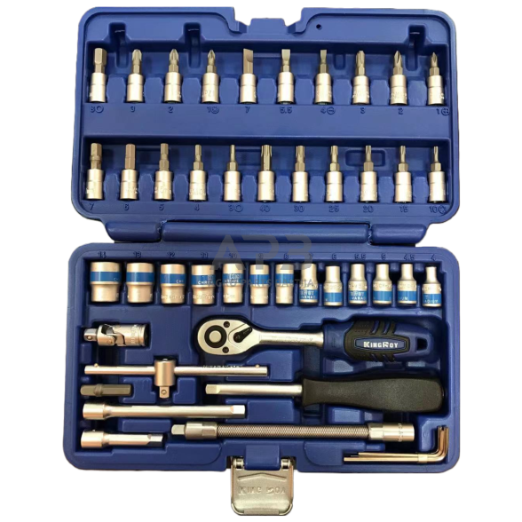 Galvučių rinkinys 1/4" (46vnt) (12-kamp) 1 Galvučių rinkinys 1/4" (46vnt) (12-kamp) 1