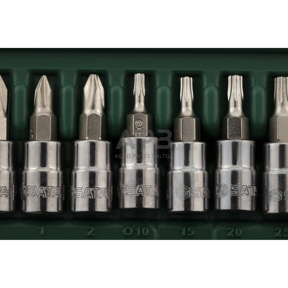 Galvučių rinkinys 1/4" (52vnt) 6