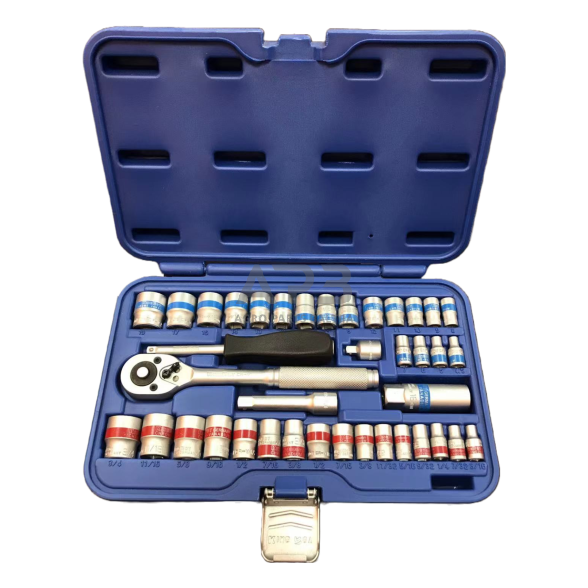 Galvučių rinkinys 3/8"+1/4" (40vnt) (SAE & metric) 2 Galvučių rinkinys 3/8"+1/4" (40vnt) (SAE & metric) 2