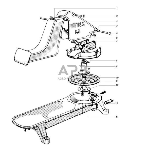Ganyklų siurblio diafragma Utina WE2031115 1 Ganyklų siurblio diafragma Utina WE2031115 1