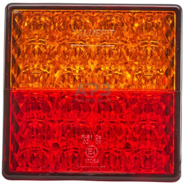 Galiniai žibintai LED, kvadratas, 12V, raudona/gintarinė, 80x33.7x80mm, Hella ValueFit 2SD357029001 1 Galiniai žibintai LED, kvadratas, 12V, raudona/gintarinė, 80x33.7x80mm, Hella ValueFit 2SD357029001 1