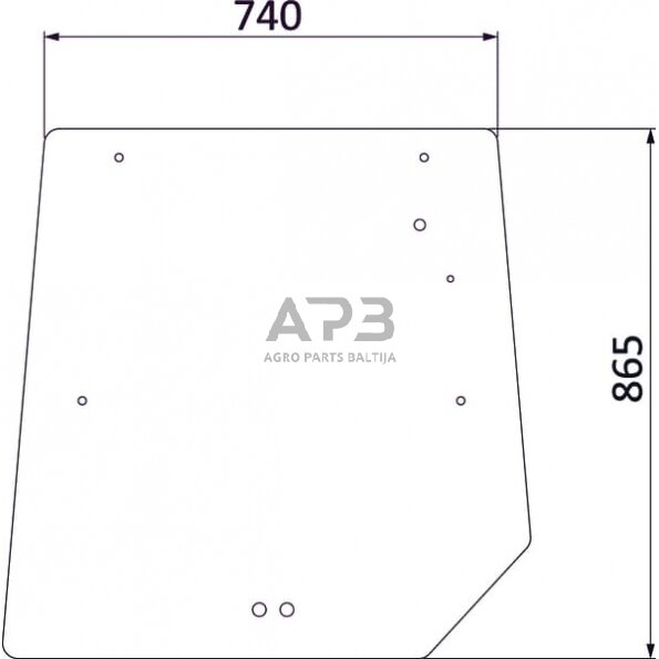 Galinis kabinos stiklas viršutinis 3902141M1N Galinis kabinos stiklas viršutinis 3902141M1N